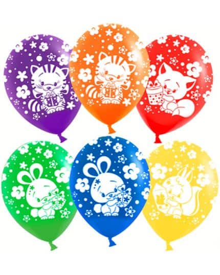 Зверята и подарки пастель